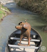 Eisenfigur »Schwein«
